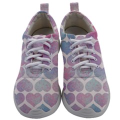 Multicolored Hearts Mens Athletic Shoes