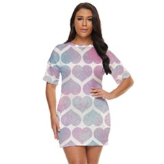 Multicolored Hearts Just Threw It On Dress by SychEva