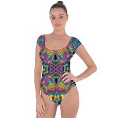 375 Chroma Digital Art Custom Kal00012 Short Sleeve Leotard  by Drippycreamart