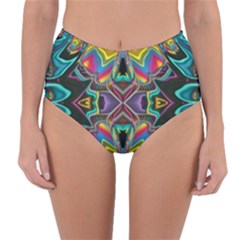 375 Chroma Digital Art Custom Kal00012 Reversible High-waist Bikini Bottoms by Drippycreamart