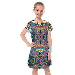 375 Chroma Digital Art Custom Kal00012 Kids  Drop Waist Dress