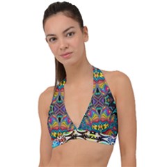 375 Chroma Digital Art Custom Kal00012 Halter Plunge Bikini Top by Drippycreamart