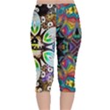 375 Chroma Digital Art Custom Kal00012 Velvet Capri Leggings  View2