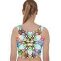 375 Chroma Digital Art Custom Kal00012 Velvet Racer Back Crop Top View2