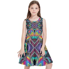 375 Chroma Digital Art Custom Kal00012 Kids  Skater Dress by Drippycreamart