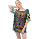 375 Chroma Digital Art Custom Kal00012 Oversized Chiffon Top View1