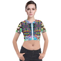 375 Chroma Digital Art Custom Kal00012 Short Sleeve Cropped Jacket