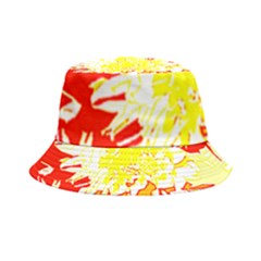 Red And Yellow Floral Inside Out Bucket Hat by 3cl3ctix