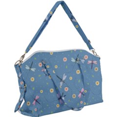 Cute Dragonflies In Spring Canvas Crossbody Bag by SychEva