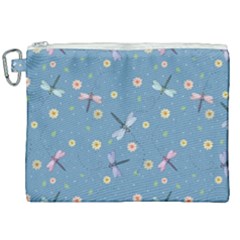 Cute Dragonflies In Spring Canvas Cosmetic Bag (xxl) by SychEva