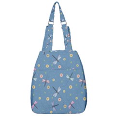 Cute Dragonflies In Spring Center Zip Backpack by SychEva