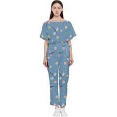 Cute Dragonflies In Spring Batwing Lightweight Jumpsuit by SychEva