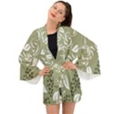 Folk flowers print Floral pattern Ethnic art Long Sleeve Kimono View1