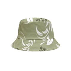 Folk Flowers Print Floral Pattern Ethnic Art Inside Out Bucket Hat (kids) by Eskimos