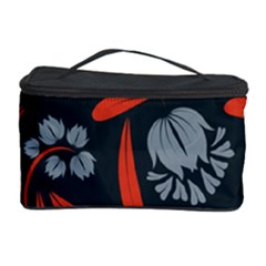 Folk Flowers Print Floral Pattern Ethnic Art Cosmetic Storage by Eskimos