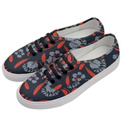 Folk Flowers Print Floral Pattern Ethnic Art Women s Classic Low Top Sneakers by Eskimos