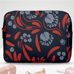 Folk Flowers Print Floral Pattern Ethnic Art Make Up Pouch (large) by Eskimos