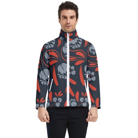 Folk Flowers Print Floral Pattern Ethnic Art Men s Bomber Jacket by Eskimos