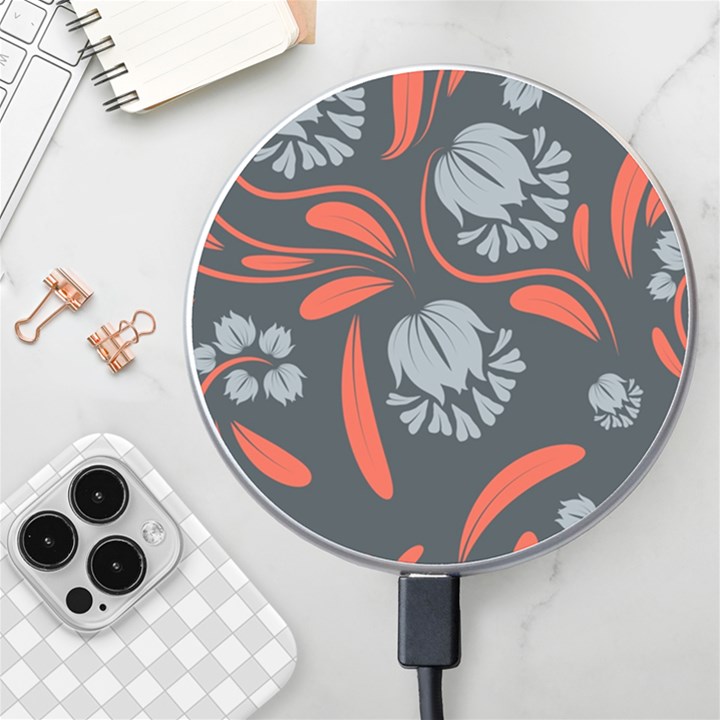 Folk flowers print Floral pattern Ethnic art Wireless Charger