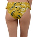 Folk flowers print Floral pattern Ethnic art Frill Bikini Bottom View2