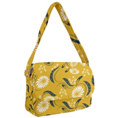 Folk Flowers Print Floral Pattern Ethnic Art Courier Bag by Eskimos