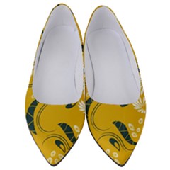 Folk Flowers Print Floral Pattern Ethnic Art Women s Low Heels by Eskimos