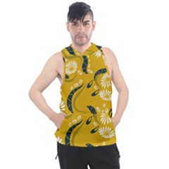 Folk Flowers Print Floral Pattern Ethnic Art Men s Sleeveless Hoodie by Eskimos