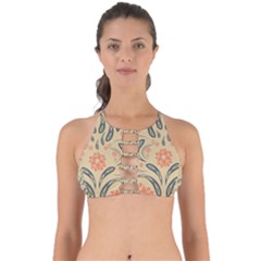 Folk flowers print Floral pattern Ethnic art Perfectly Cut Out Bikini Top