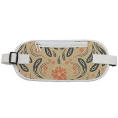 Folk flowers print Floral pattern Ethnic art Rounded Waist Pouch