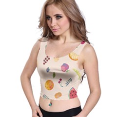 Summer Fruit Crop Top by SychEva