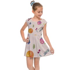 Summer Fruit Kids  Cap Sleeve Dress by SychEva