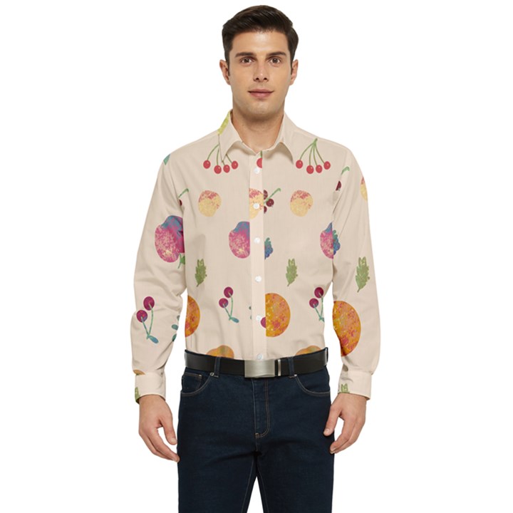 Summer Fruit Men s Long Sleeve  Shirt