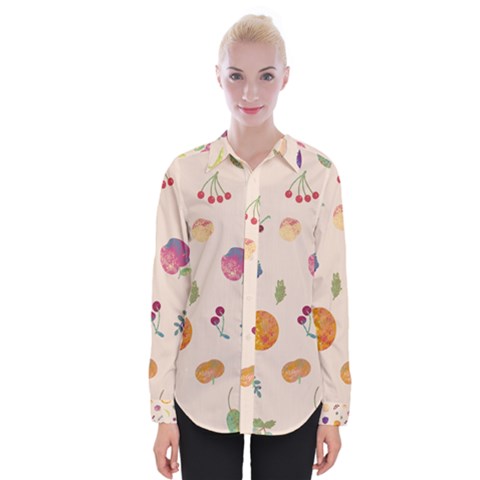 Summer Fruit Womens Long Sleeve Shirt by SychEva