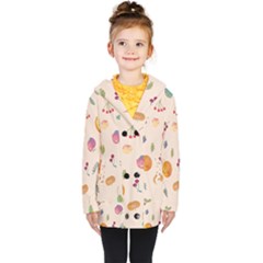 Summer Fruit Kids  Double Breasted Button Coat by SychEva