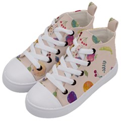 Summer Fruit Kids  Mid-top Canvas Sneakers by SychEva