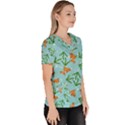 Gold Fish Women s V-Neck Scrub Top View3