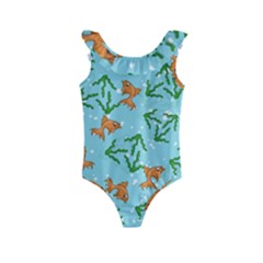 Gold Fish Kids  Frill Swimsuit by SychEva