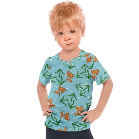 Gold Fish Kids  Sports Tee by SychEva