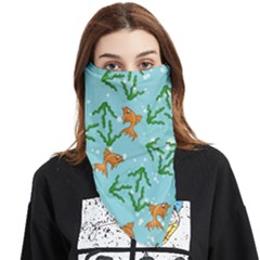 Gold Fish Face Covering Bandana (triangle) by SychEva