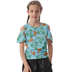 Gold Fish Kids  Butterfly Cutout Tee