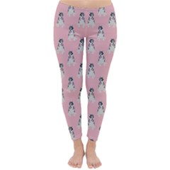 Cute Husky Classic Winter Leggings by SychEva