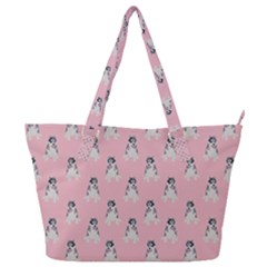 Cute Husky Full Print Shoulder Bag by SychEva