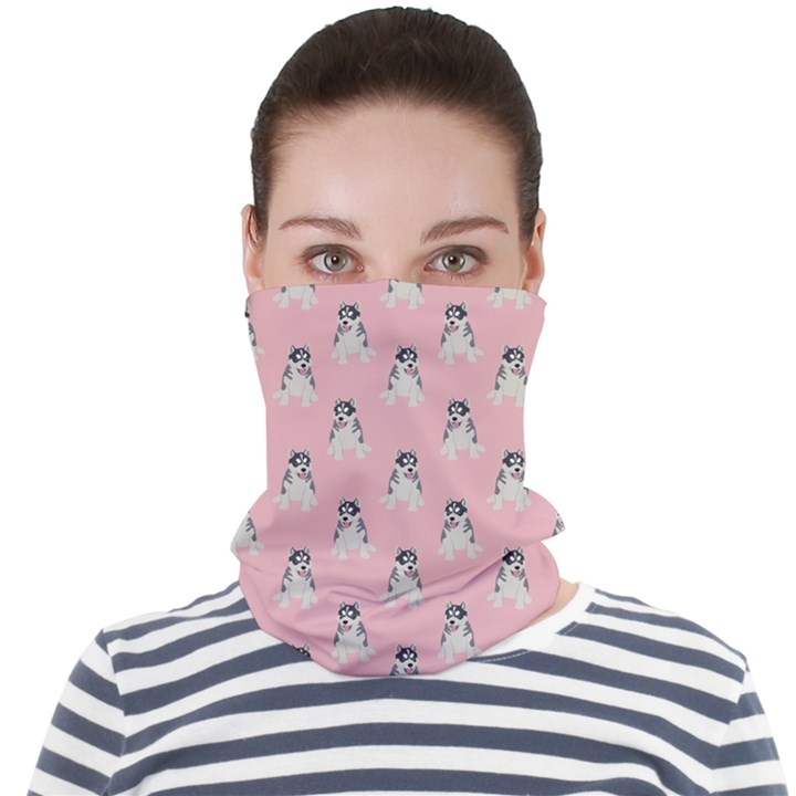 Cute Husky Face Seamless Bandana (Adult)