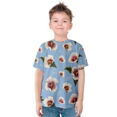 Hibiscus Flowers Kids  Cotton Tee