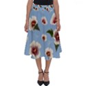 Hibiscus Flowers Perfect Length Midi Skirt View1