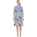 Hibiscus Flowers Classy Knee Length Dress View4