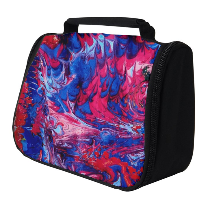 Painted feathers Full Print Travel Pouch (Small)