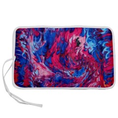 Painted Feathers Pen Storage Case (s) by kaleidomarblingart