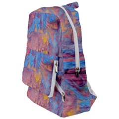 Abstract Marbling Art Print Travelers  Backpack by kaleidomarblingart