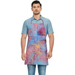 Abstract Marbling Art Print Kitchen Apron